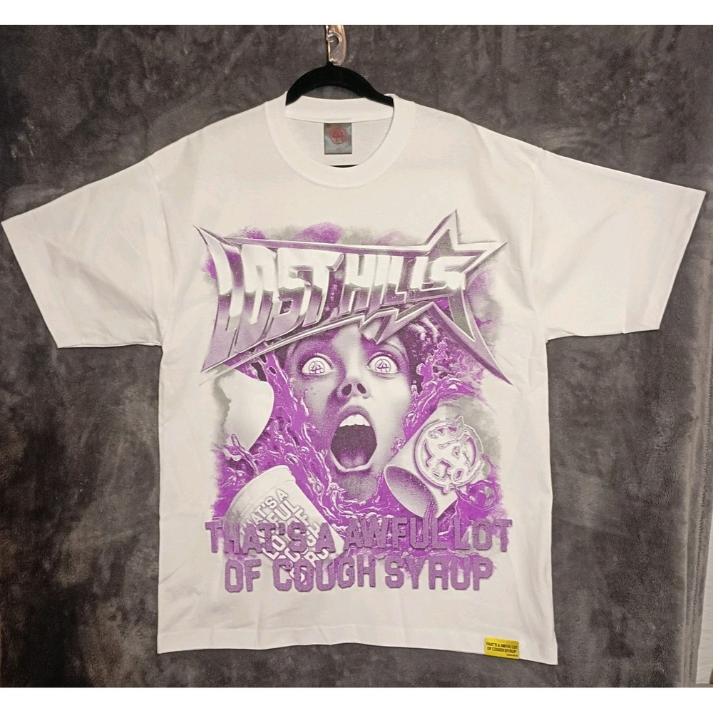NEW Lost Hills x Awful Lot‎ Of Cough Syrup Men's Sz XL Streetwear